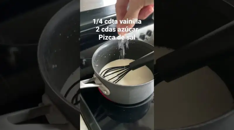 Receta fácil y rápida de maicena y leche para postres cremosos