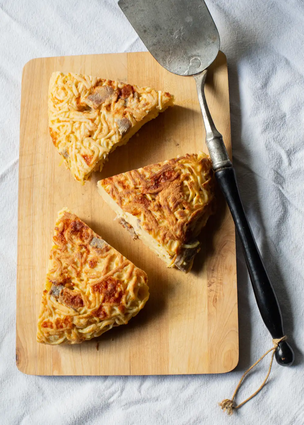 Tortilla chilena de fideos - La cocina chilena de Pilar Hernández