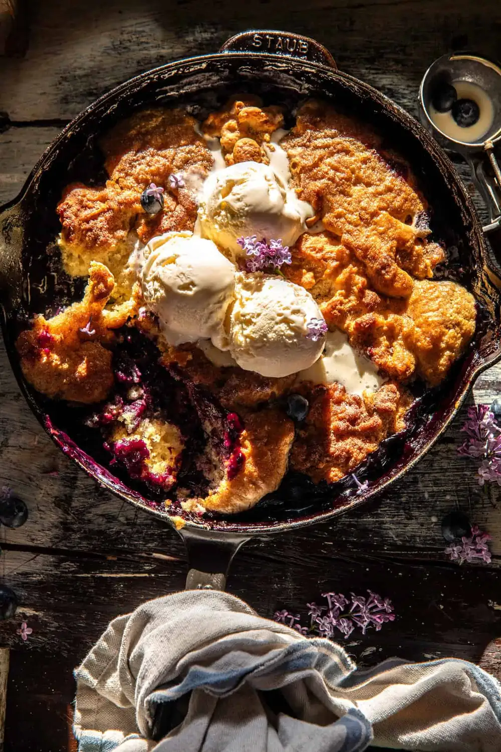 Blueberry Vanilla Bean Cobbler