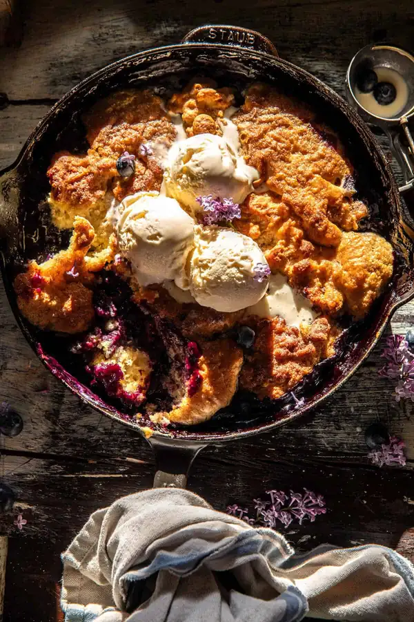Blueberry Vanilla Bean Cobbler