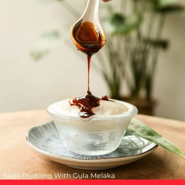 Sago Pudding With Gula Melaka