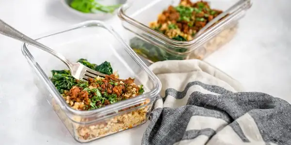 Chorizo, Spinach, & Cauliflower Rice Bowl