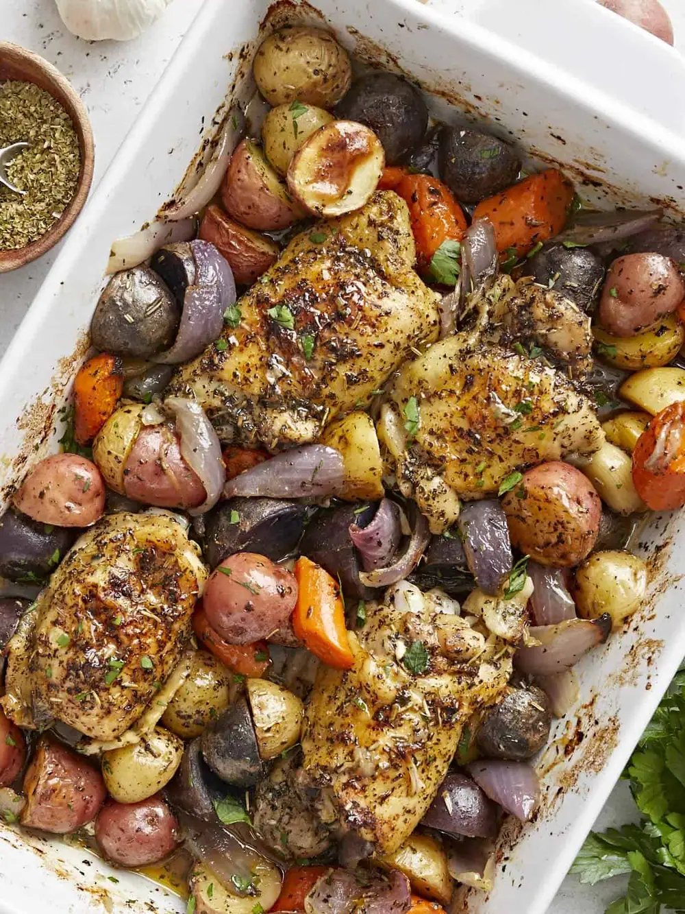Super Cozy Roasted Chicken and Vegetables