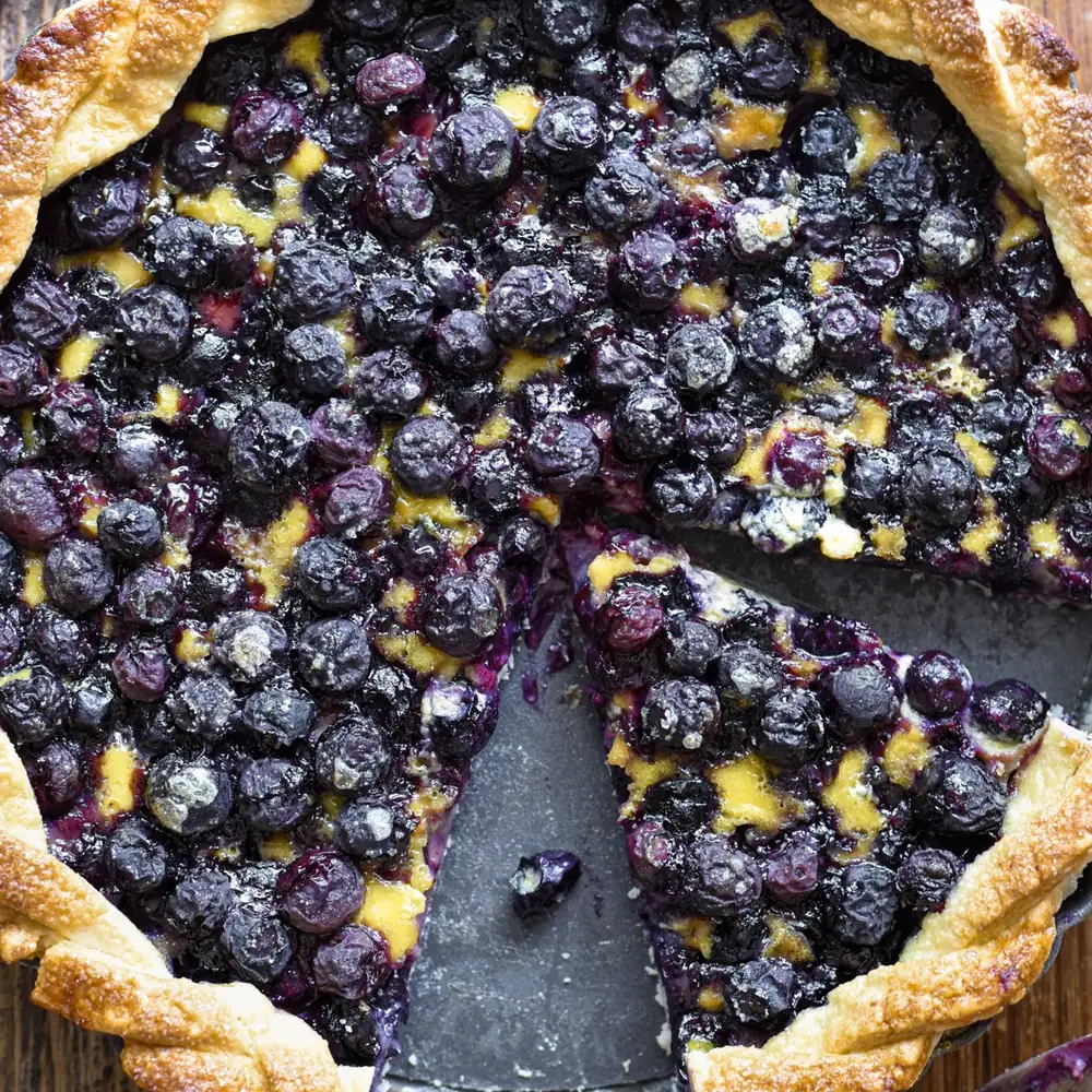 Alsatian Blueberry Tart (Tarte aux Myrtilles Alsacienne)