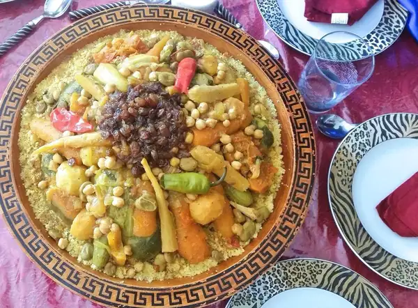 Moroccan Couscous with Seven Vegetables Recipe