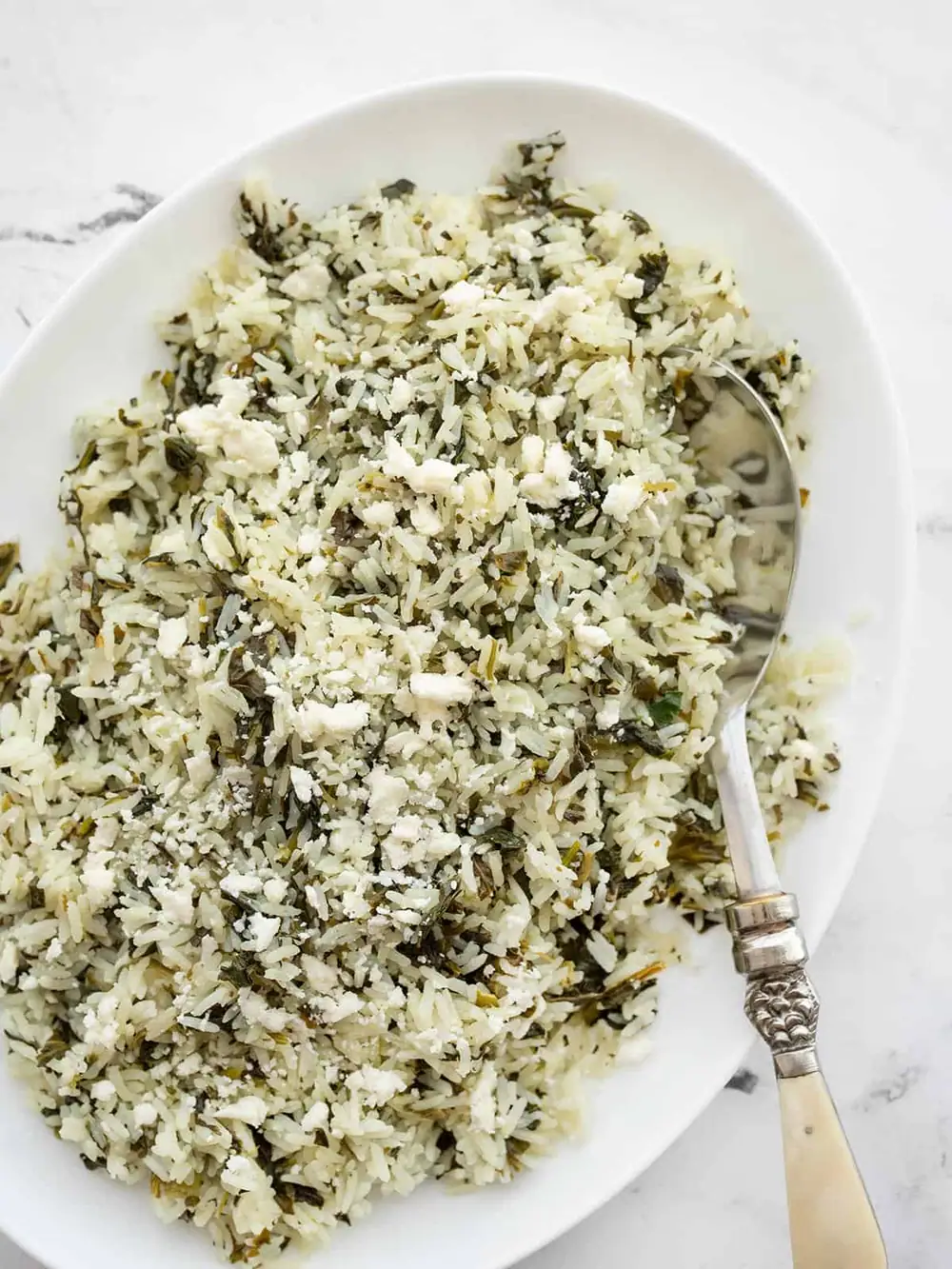 Spinach Rice with Feta