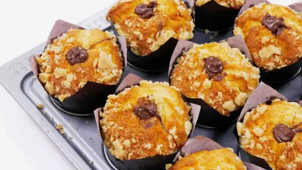 Muffins de Nutella con forma de corazón: El despertar de mañana será genial