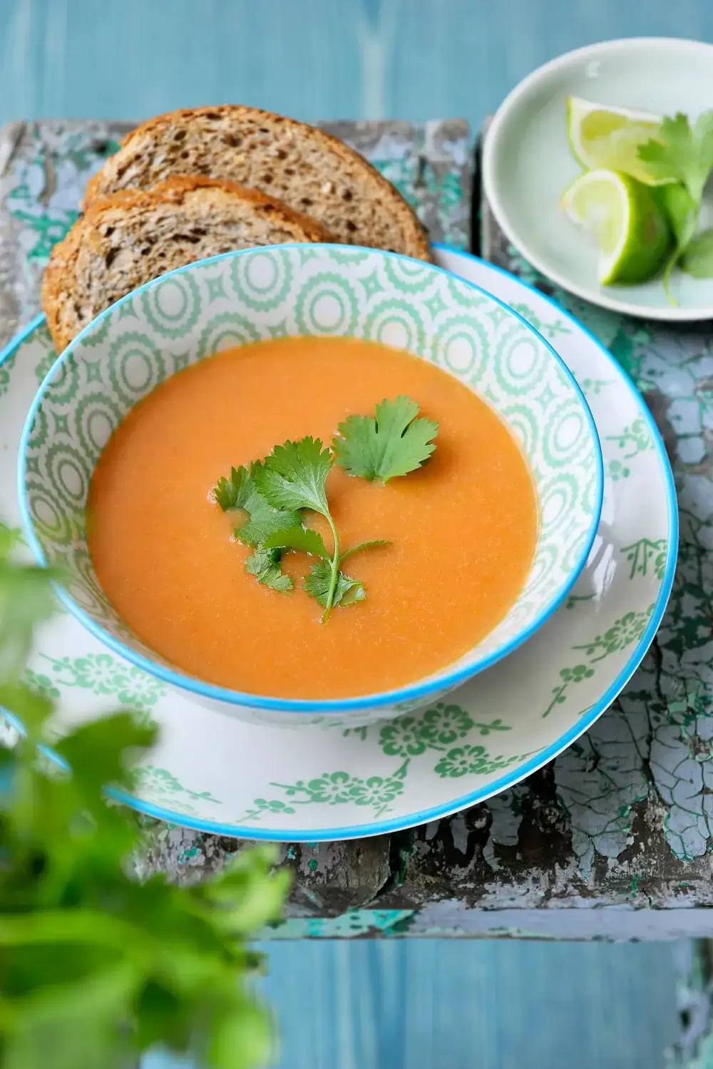 Sweet potato soup with lentils