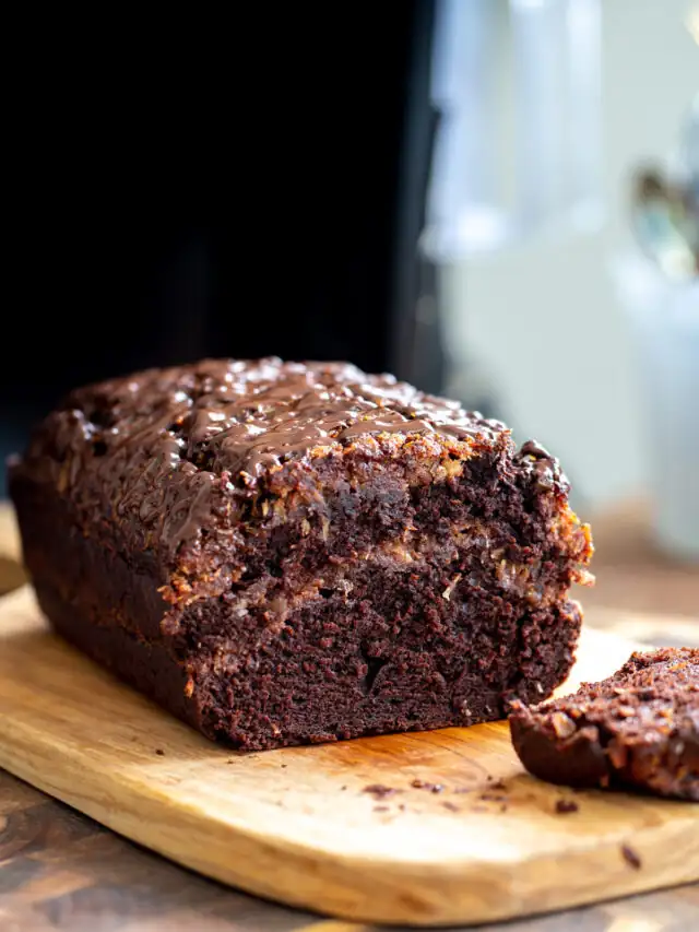German Chocolate Loaf Cake