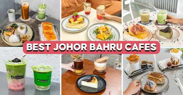 40 cafeterías en Johor Bahru cerca de la aduana, incluyendo una cafetería junto al mar y un bufé de kueh.