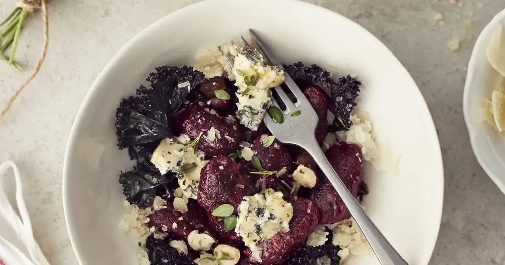 Beetroot gnocchi