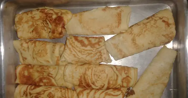 Pancake batter recipe for rolling, submitted by darksunshine