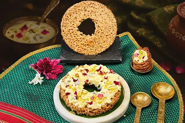 Creamy and Crunchy Ghewar