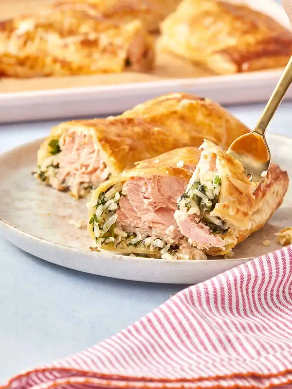 Salmon and Spinach Parcels
