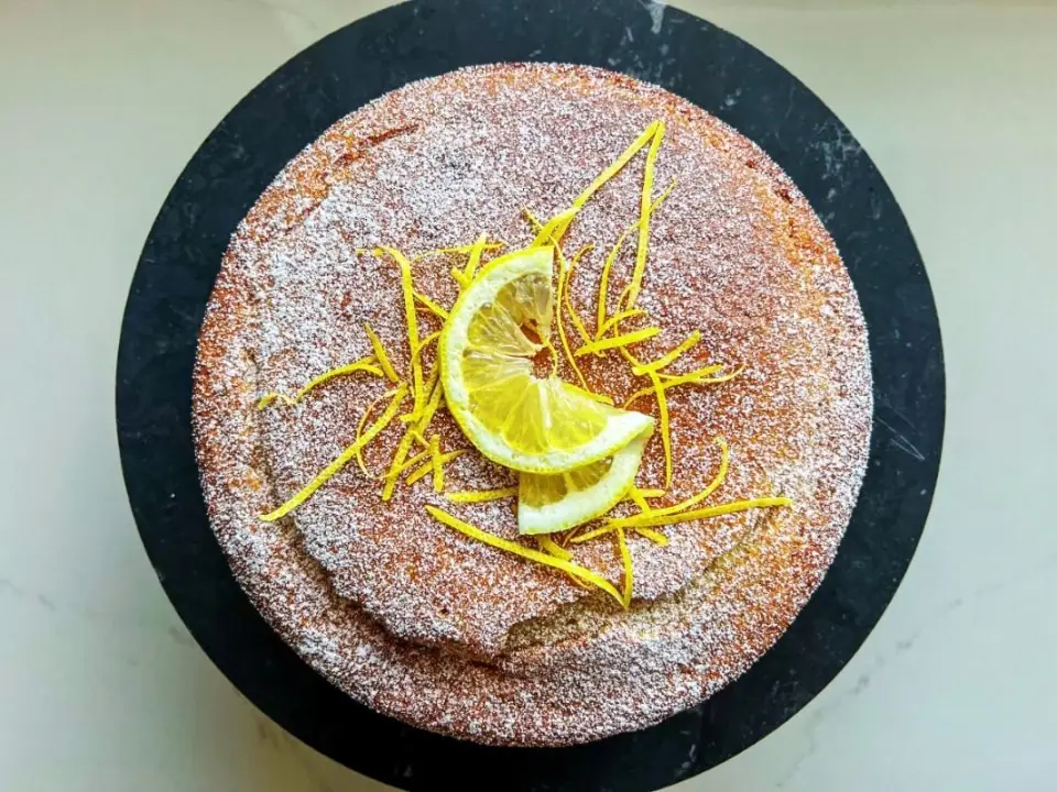 Pastel italiano de limón y ricotta