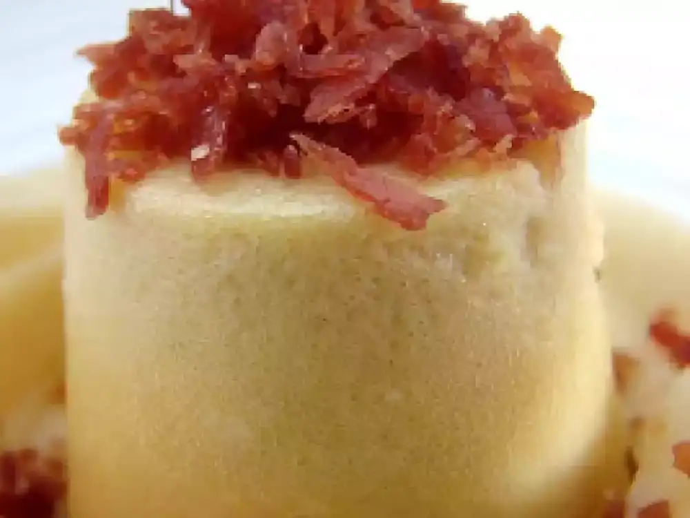 Receta de espaguetis con tocino ahumado y alcachofas de Jerusalén
