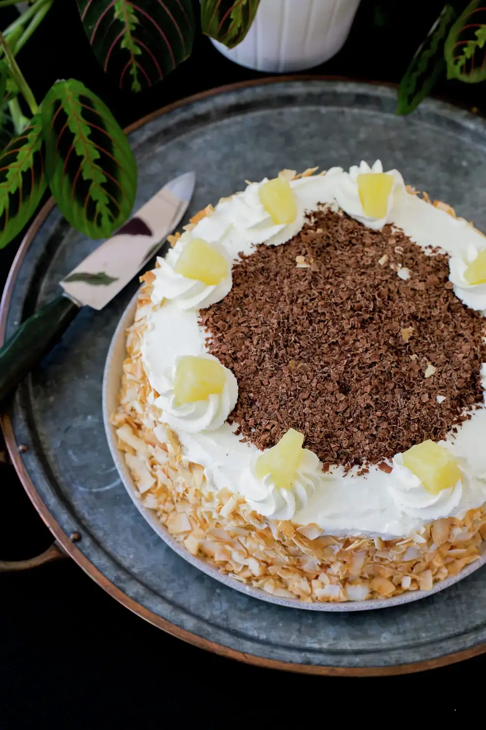 Pastel de piña con crema - La cocina chilena de Pilar Hernández