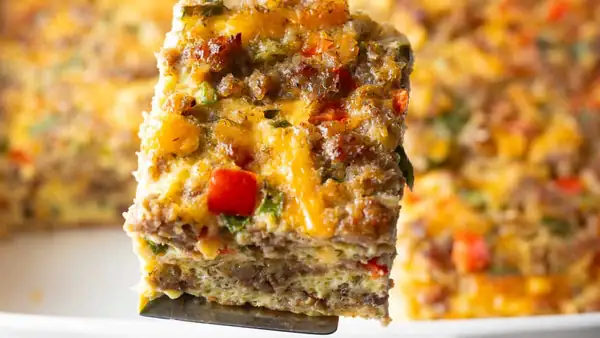 Your New Favorite High Protein Sausage Breakfast Casserole