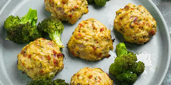 Sheet Pan Chicken Tuscan Meatballs & Broccoli