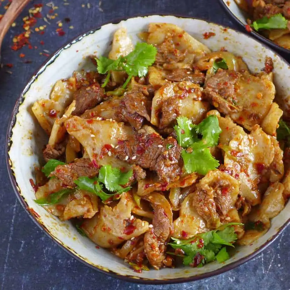 Spicy Cumin Lamb Noodles (Easy Hand-torn Version)
