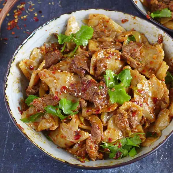 Spicy Cumin Lamb Noodles (Easy Hand-torn Version)