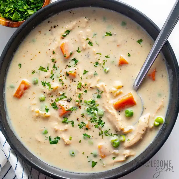 My Creamy Chicken Soup Has A Secret Veggie Thickener