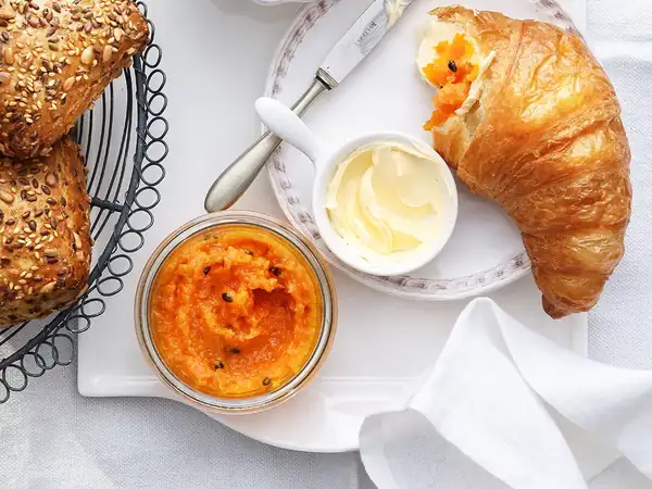 Carrot and passion fruit jam