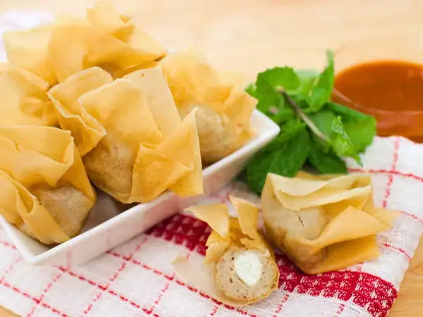 Crispy Chicken & Cheese Golden Bags Recipe