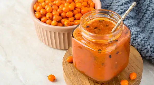 Espino amarillo con azúcar para el invierno, receta sin cocción con fotos paso a paso, 4800 kcal