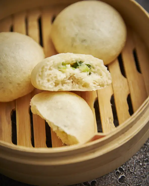 Spring onion steamed buns yum cha recipe