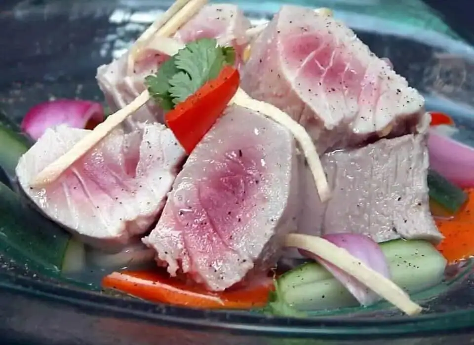 Receta de kinilaw de atún (Kilawin)