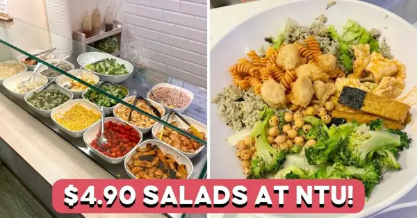 Get Salad Bowls From $4.90 With Scrambled Egg And More At NTU And SP