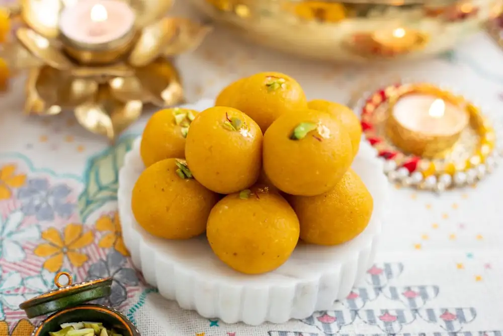 Mango Coconut Almond Ladoo