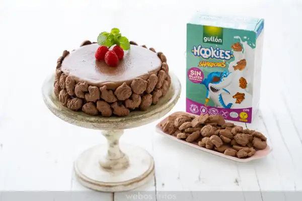 Gluten-free and lactose-free chocolate cheesecake
