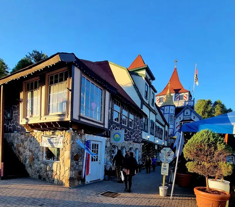 Pasea por este pueblo de montaña de Georgia donde las tiendas alpinas y una panadería alemana llenan toda una tarde