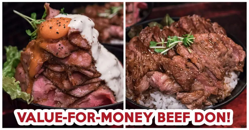 Red Rock Review: Most Value-For-Money Beef Steak And Roast Beef Donburi In Tokyo