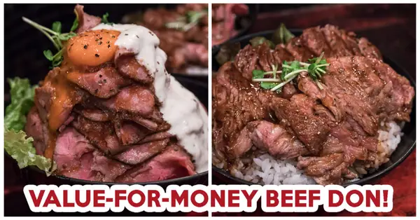 Red Rock Review: Most Value-For-Money Beef Steak And Roast Beef Donburi In Tokyo
