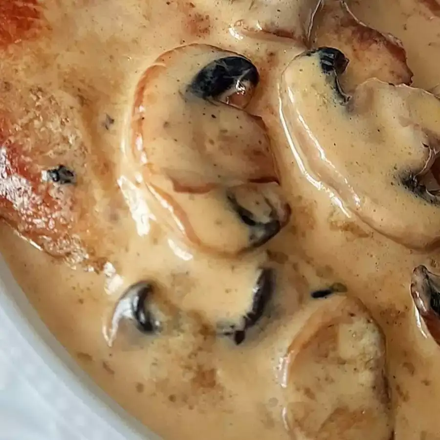 Velvety mushroom sauce with a unique flavor