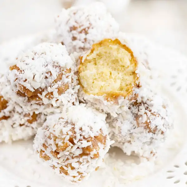 Mini coconut doughnuts