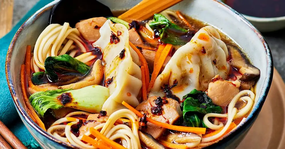 Ramen-inspired chicken stew