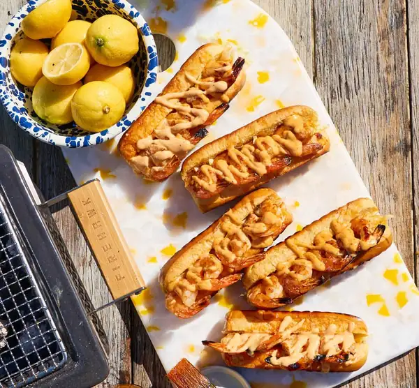 Spicy Hot Honey Grilled Prawn Rolls