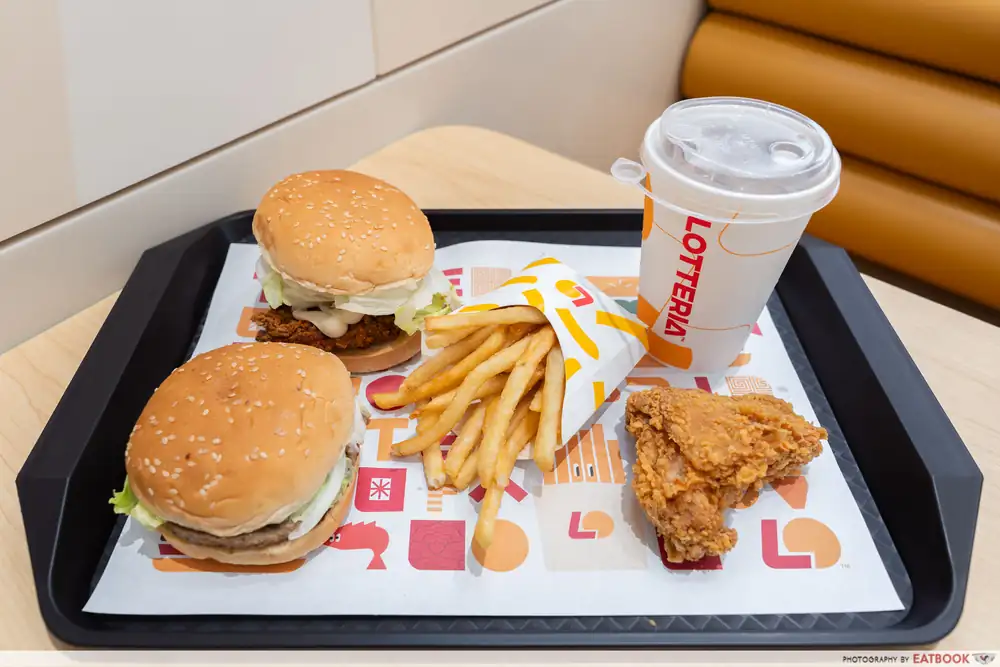 Primer vistazo a Lotteria Jurong Point: las famosas hamburguesas coreanas, el nuevo Mango Bingsu y mucho más.