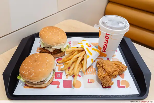Primer vistazo a Lotteria Jurong Point: las famosas hamburguesas coreanas, el nuevo Mango Bingsu y mucho más.