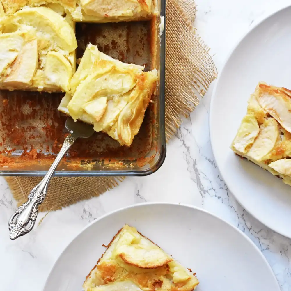 Calvados and Apple Flan from Normandy