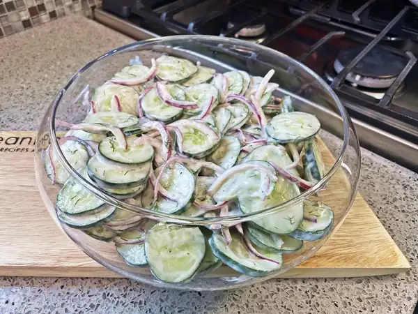 Summertime Creamy Cucumber Salad