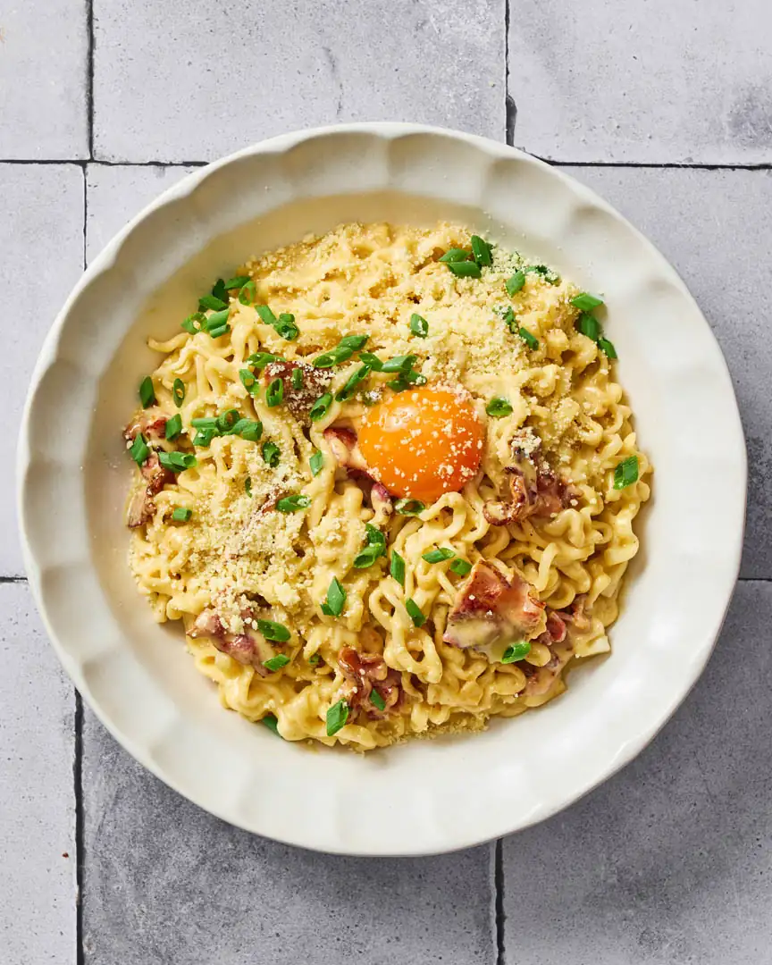 Green Curry Ramen Carbonara