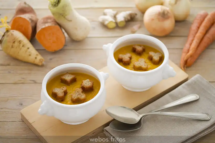 Carrot and sweet potato cream