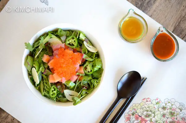 Korean Rice Bowl with Sashimi