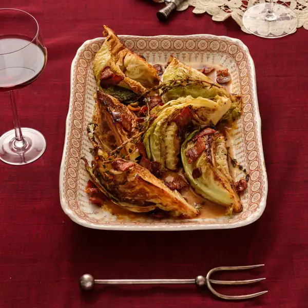 Maple Bacon Cabbage Wedges