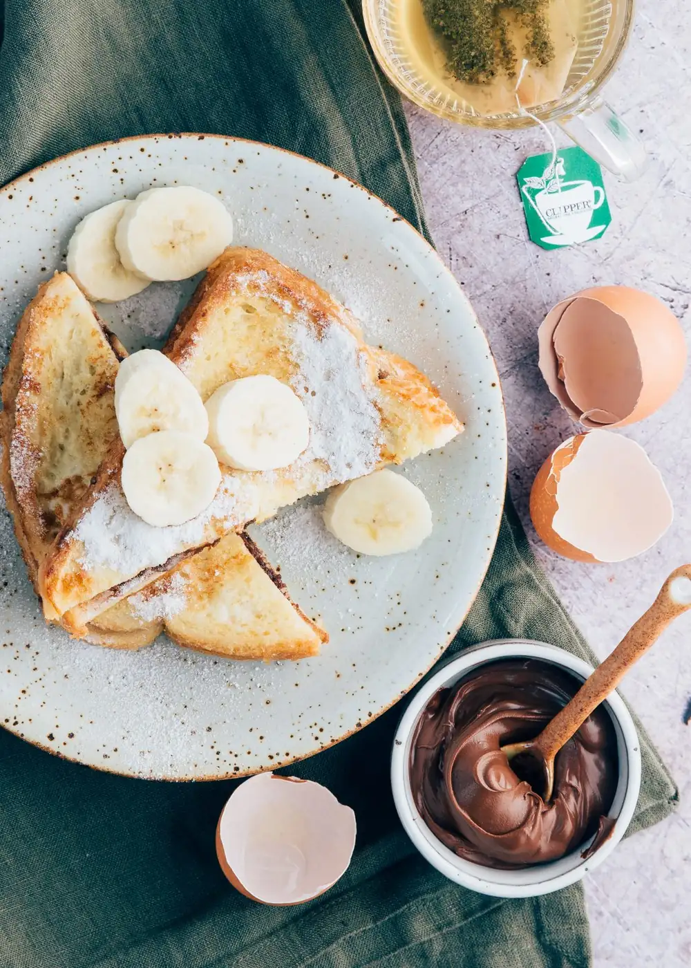 Stuffed French toast with Nutella
